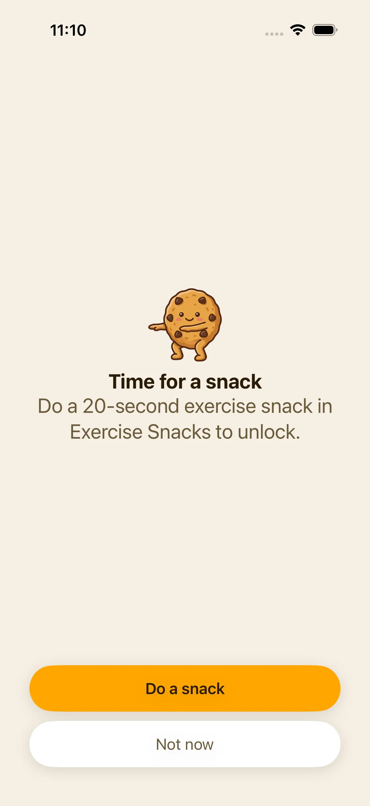 The shield screen shown in place of a locked app